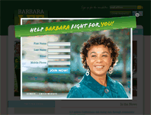 Tablet Screenshot of barbaraleeforcongress.org